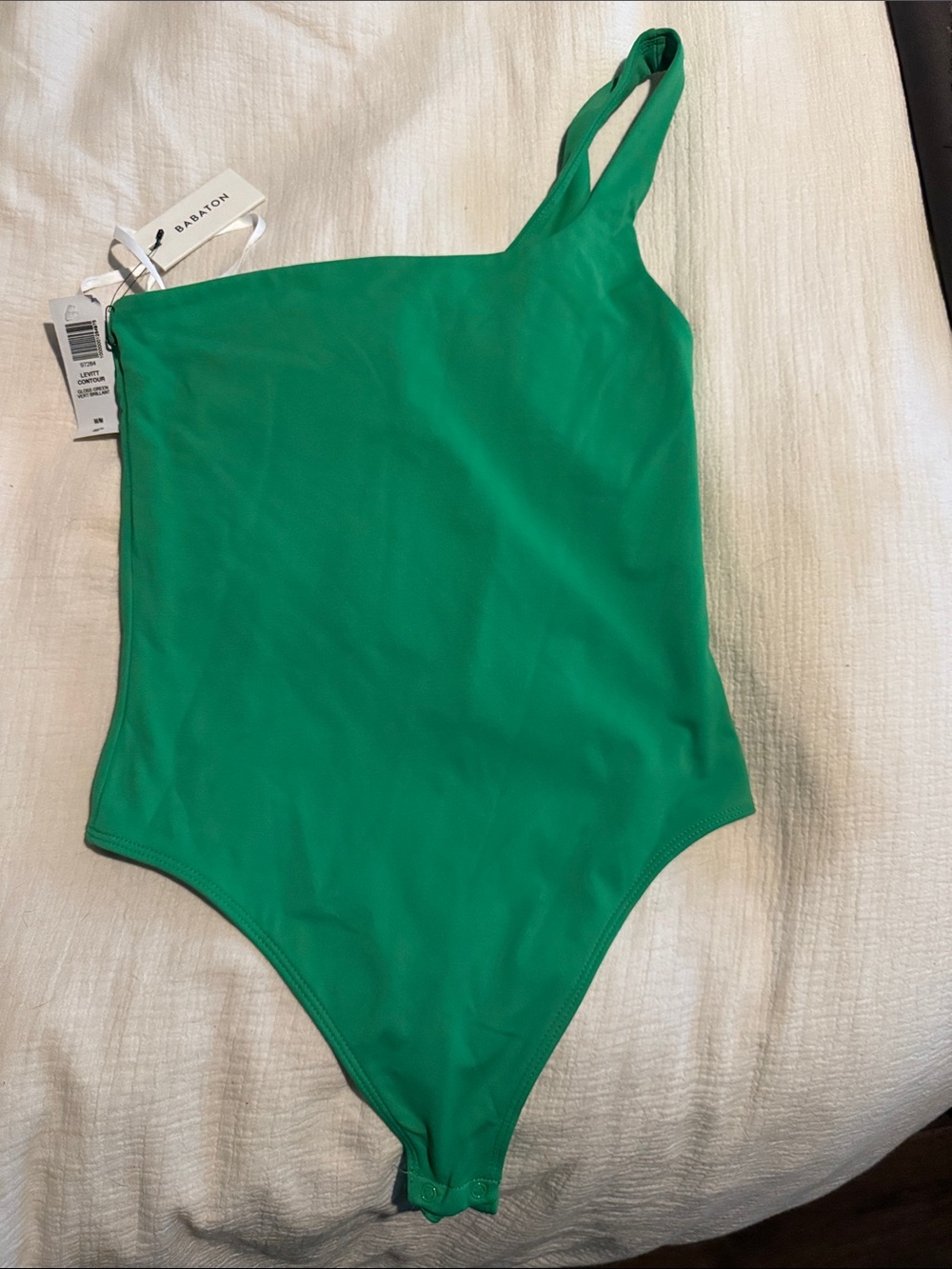 Babaton Emerald One-Shoulder Bodysuit